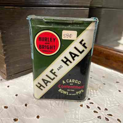 Half & Half Tobacco Can