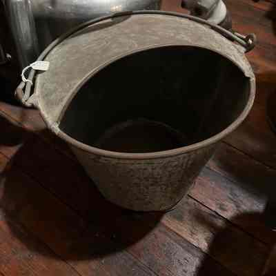 Milk Pail, Partially Covered Opening