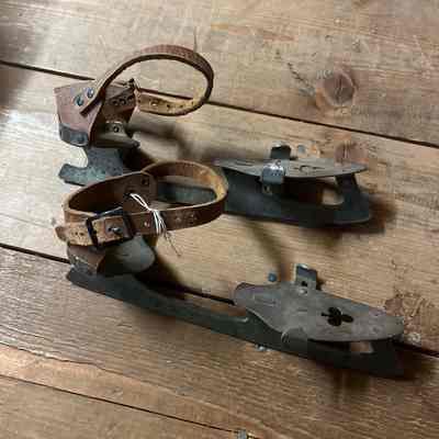 Leather Strap on Ice Skates