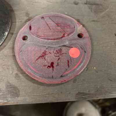 Red Glass Tail Light