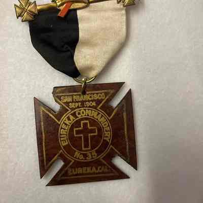 Eureka Commandery No. 35 Medal, San Francisco 1904