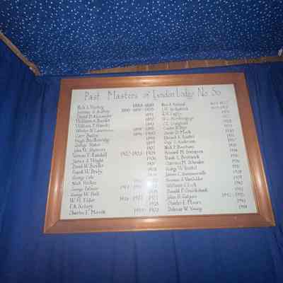 Past masters of Lynden Masonic lodge document 1888-1945 1946-1992