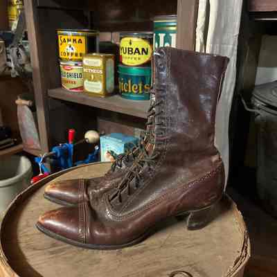 Ladies Brown Leather Boots