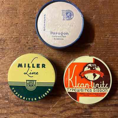 Typewriter Ribbon Tins