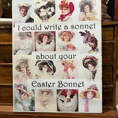Easter Bonnet Sign