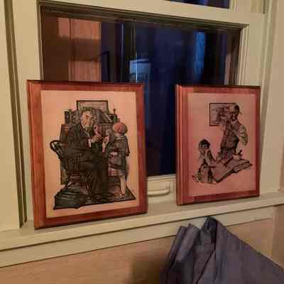 Norman Rockwell Prints on Wood