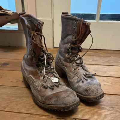 Men’s brown work boots