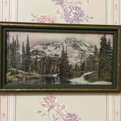 Small mountain landscape print