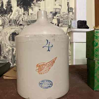 Four Gallon Red Wing Stoneware Jug