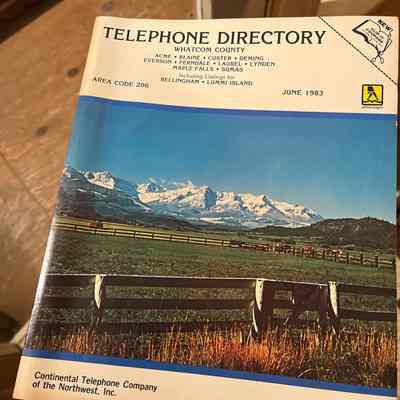 Whatcom telephone directory- 1983
