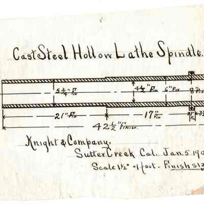 Cast Steel Hollow Lathe Spindle