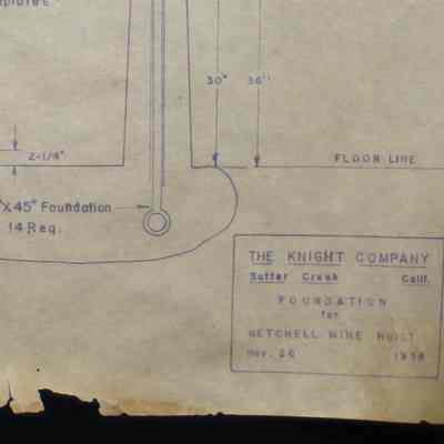 Foundation for Getchell Mine Hoist