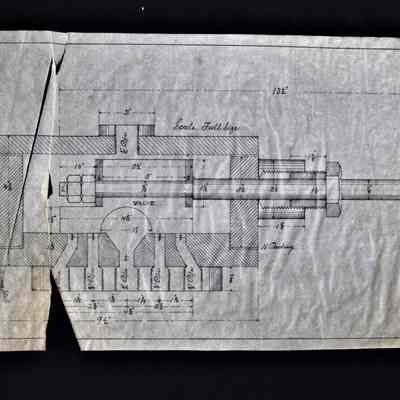Multi port valve with square base 8 inches by 8 inches