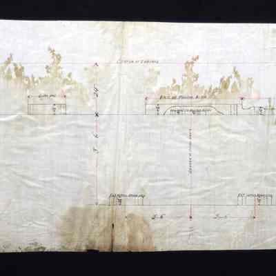 Layout showing sole plate and bases