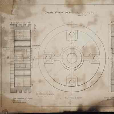 Steam Piston Head for Keystone Hoisting Engine