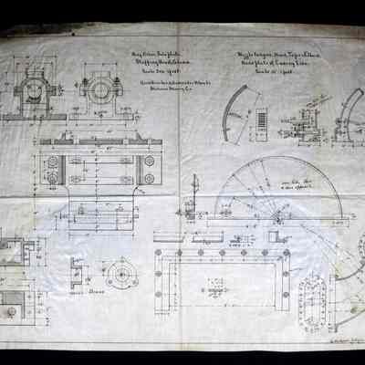 Ring Oiler, Sole Plate, Stuffing Box & Gland; Rocker Break & Generator Wheels Melones Mining Co.