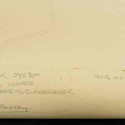 Water system, raw water, Tanner to Sutter Creek