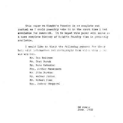 Paper by Ed Arata 1972