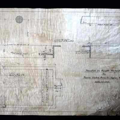 Base plate for Knight Waterwheel for Pioneer Electric Power Co. Ogden Utah