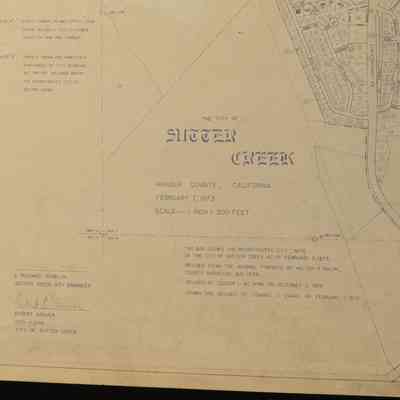 Map of the City of Sutter Creek, Amador County, California
