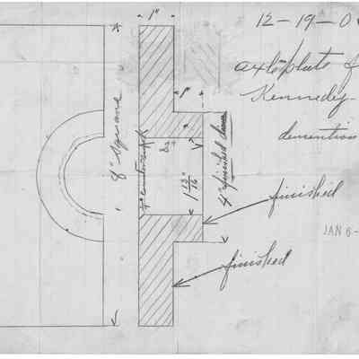 Group of 6 drawings for Kennedy Mining and Milling Company