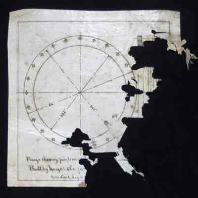 Flange showing position of [remainder of title on missing part of drawing]