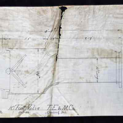 10' Foot Valve T.E. & M. Co.