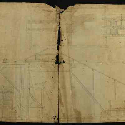Partial drawing of a hoist