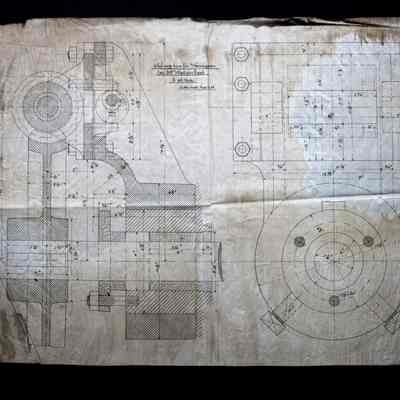 Sliding box for Wormgear for 58" Waterwheel