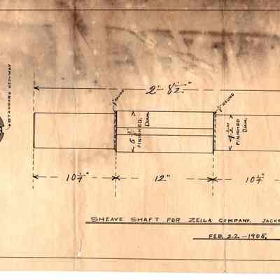 Sheave Shaft for Zeila Company, Jackson