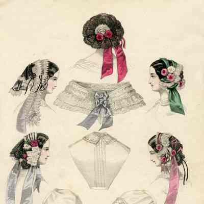 Headdresses, Bertha, Etc.