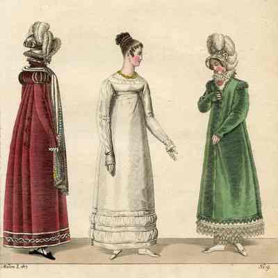Ladies in White Dress, Others in Colored Coats