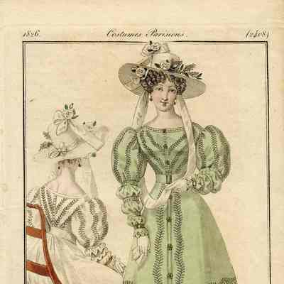 Green Pelisse and Back View in White