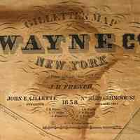 Map of Wayne County, 1858 - Image 2