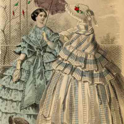 Two Ladies Near an Aviary