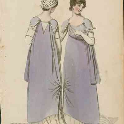 2 Ladies, 2 Views of Purple Dress