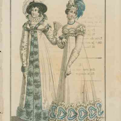 Costumes Anglois et François, 1818
