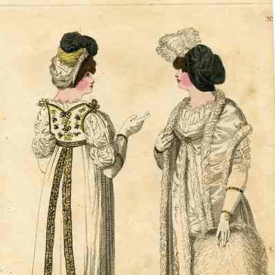 Dancing Dress and Evening Dress, Huge Muff
