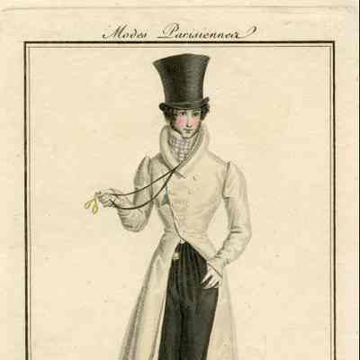 Man in White Levantine Frock Coat, Huge Top Hat