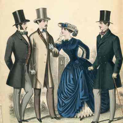 6 Men and a Woman in Riding Habit