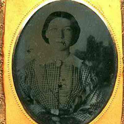 Woman with Mitts and Day Dress