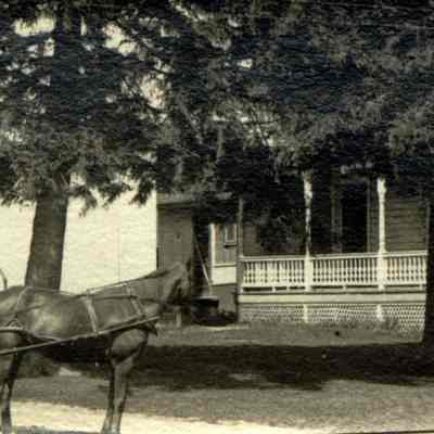 Family in Front of Brooks Grove Church