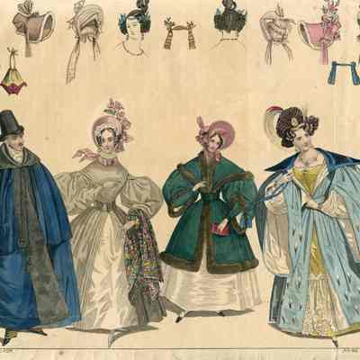 Man and 3 Ladies Dress for Winter