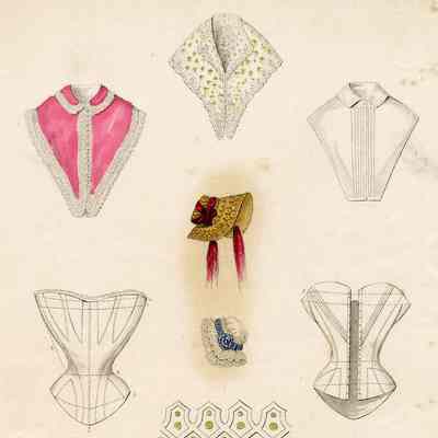 Corset, Pelerines, Embroidery