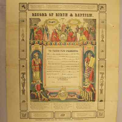 Record of Birth & Baptism