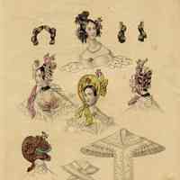 4 Busts, Pelerine, A Bonnet and 3 Hair Pieces