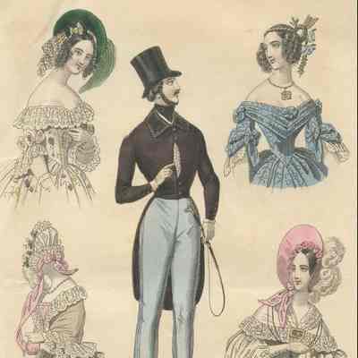 Man in Blue Trousers with Whip, 4 Half Ladies