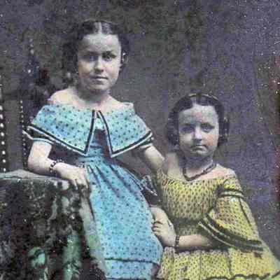Two Sisters, Colored Dresses
