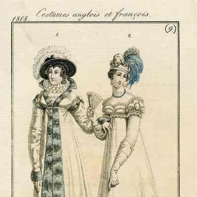 2 Ladies, Walking and Evening Attire