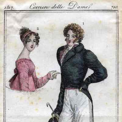 Man in Trousers and Green Morning Coat